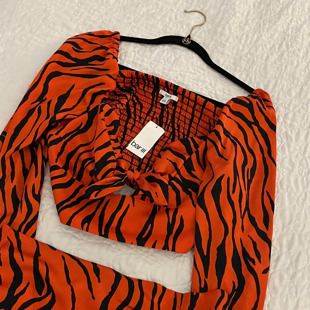 Gorgeous Bar III tiger print 2 piece set